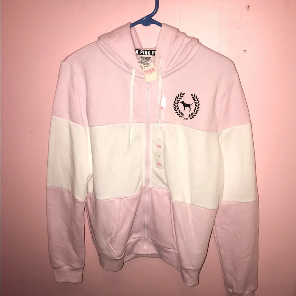 Vs pink full zip hoodie